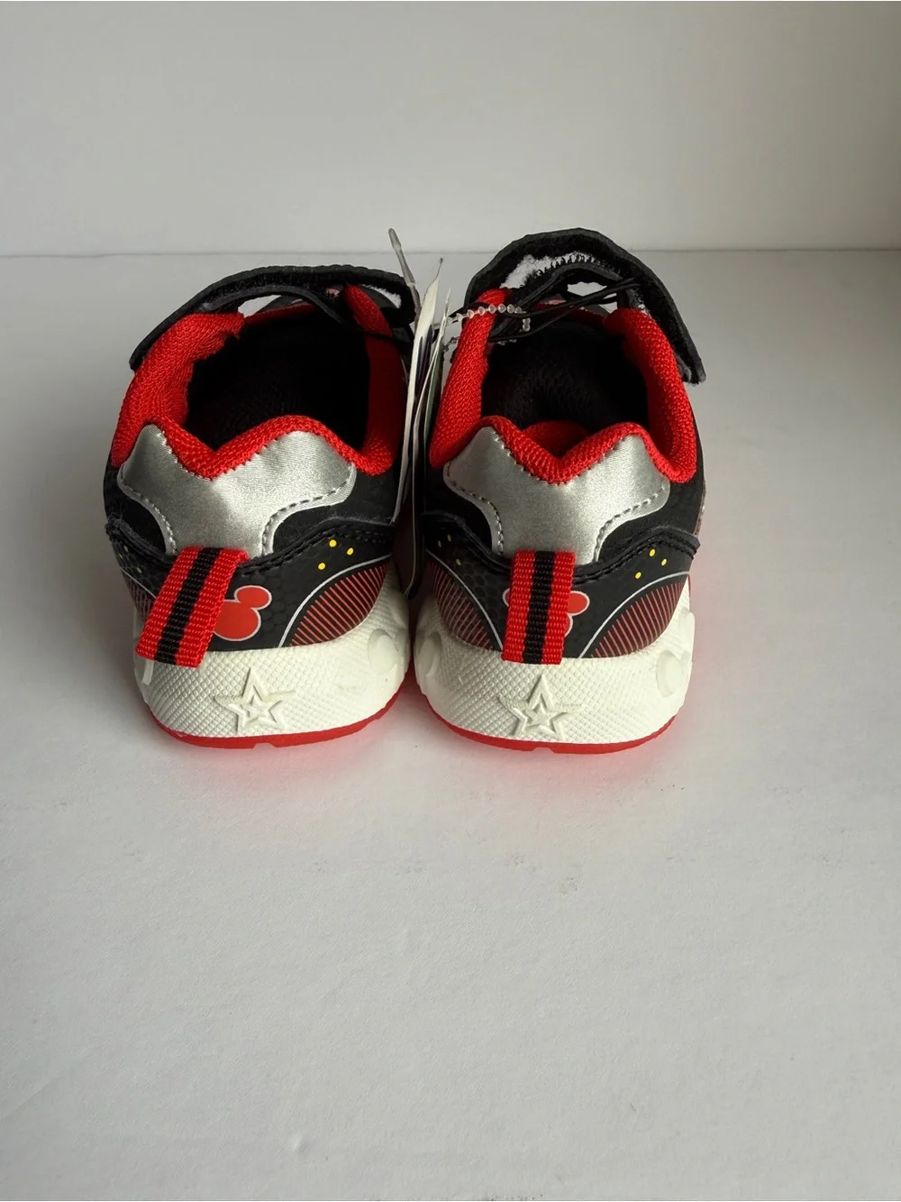 Kids Black & Red Light-Up Sneakers